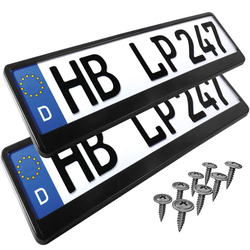 1 x EU Kennzeichen für Anhänger, Fahrradträger, KFZ Nummernschild, DIN, PKW