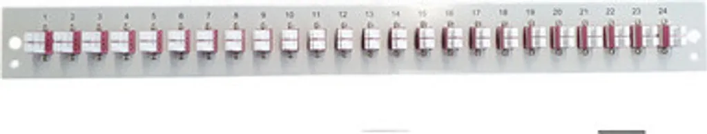 EFB-Elektronik SB-FP-24SC-S-OM4 Panneau de Brassage 24 LC Duplex Gris