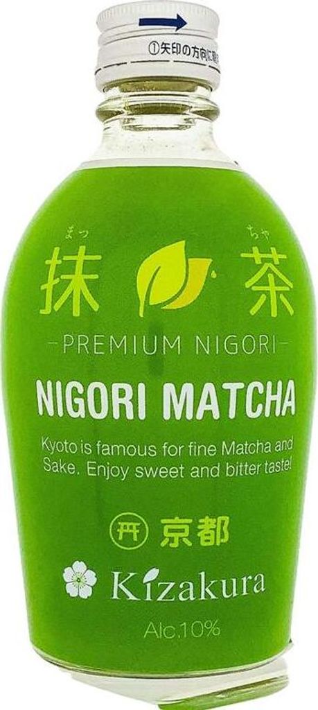 [ 300ml ] KIZAKURA Sake Matcha Nigori aus Japan, alc. 10% Produktbild 