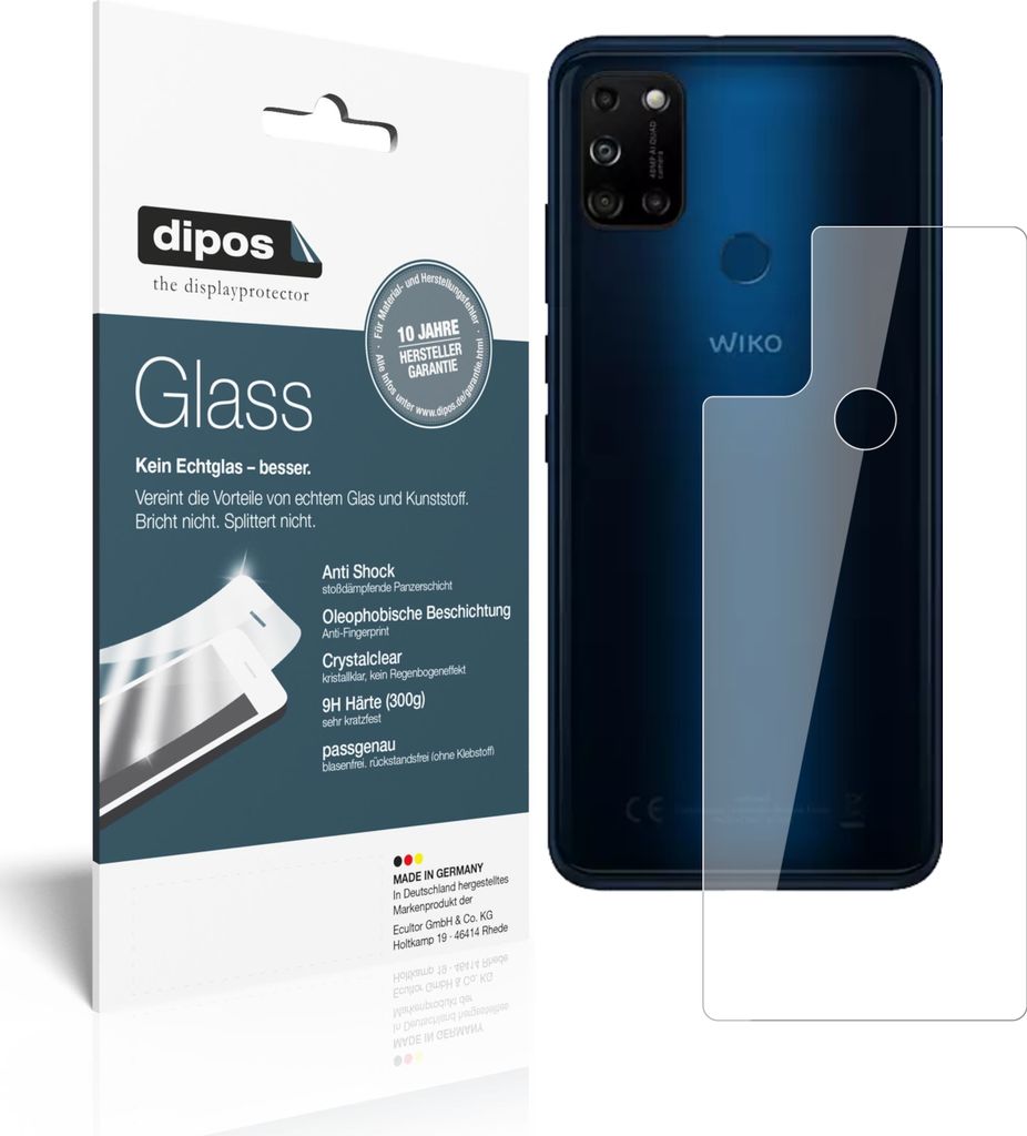 Schutzfolie für Wiko View5 Plus Rückseite Folie Anti-Shock 9H Displayschutz