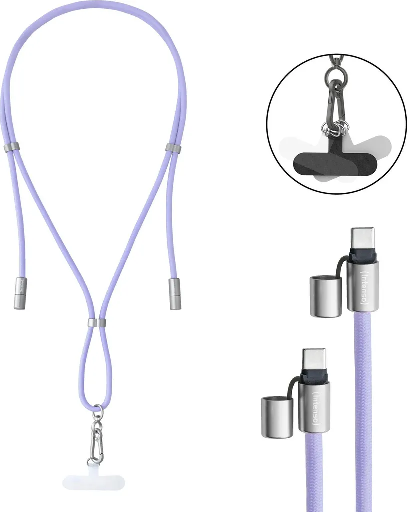 Intenso Handykette Viola Cavo USB-C Robusto 1,65m per Viaggi