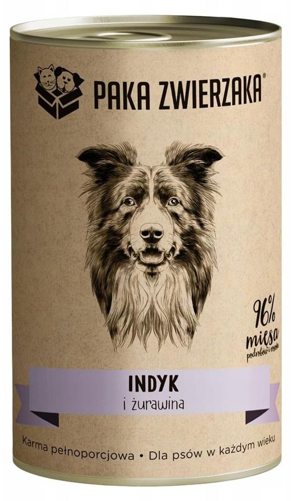PAKA ZWIERZAKA Dinde et myrtilles - nourriture humide pour Image du produit 