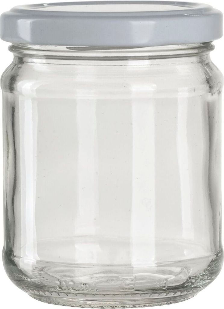 Zaváracie poháre Gastro 212 ml, biele skrutkovacie viečko, Obrázok produktu 