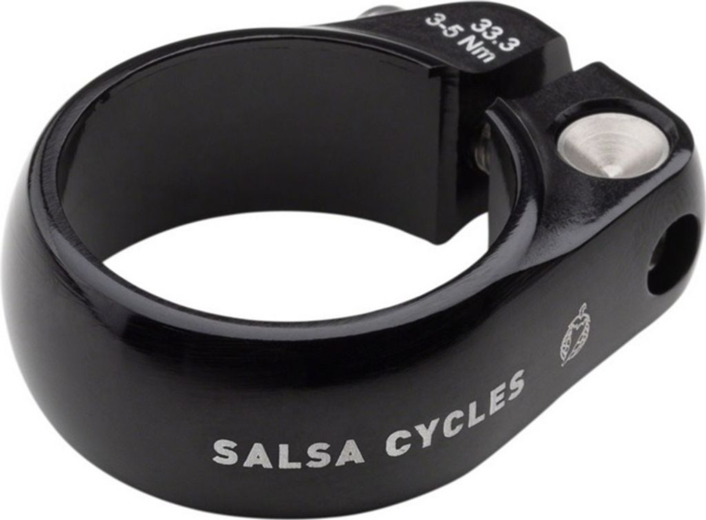 Zacisk siodełka Salsa Lip-Lock, 33,1 mm, czarny Zdjęcie produktu 