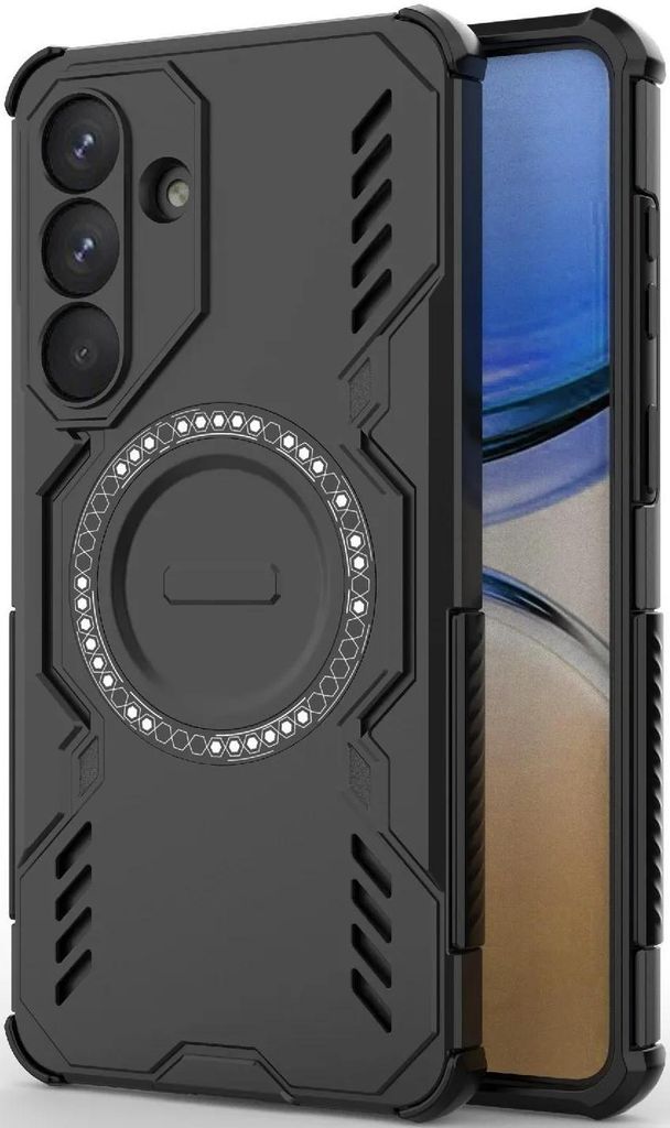 MagSafe Hülle für Samsung Galaxy S26 Plus - Phonesta Shield Armor Back Cover - Schwarz