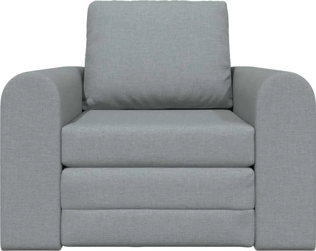 Canapé convertible d'appoint gris clair pour studio ou chambre d'amis - 4