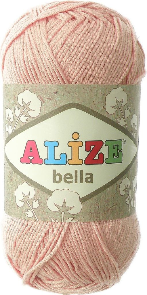 100g ALIZE BELLA uni, Baumwoll-Strickgarn / Häkelgarn, Farbwahl