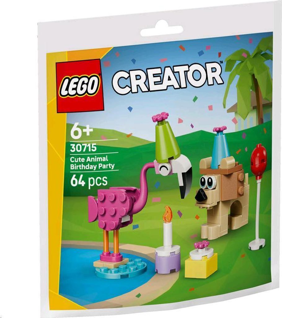 30715 Creator Niedliche Tiere Feiern Geburtstag (Polybag) Produktbild 