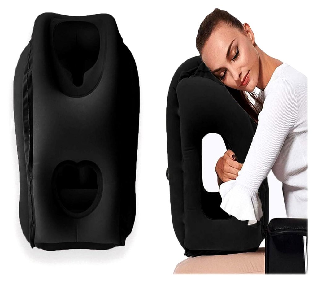 Aufblasbare Nackenkissen Flugzeug Reise,Tragbare Reisekissen, Inflatable Travel Pillow,Camping Kissen,Nackenstützkissen Bequem Unterstützt Kopf u...
