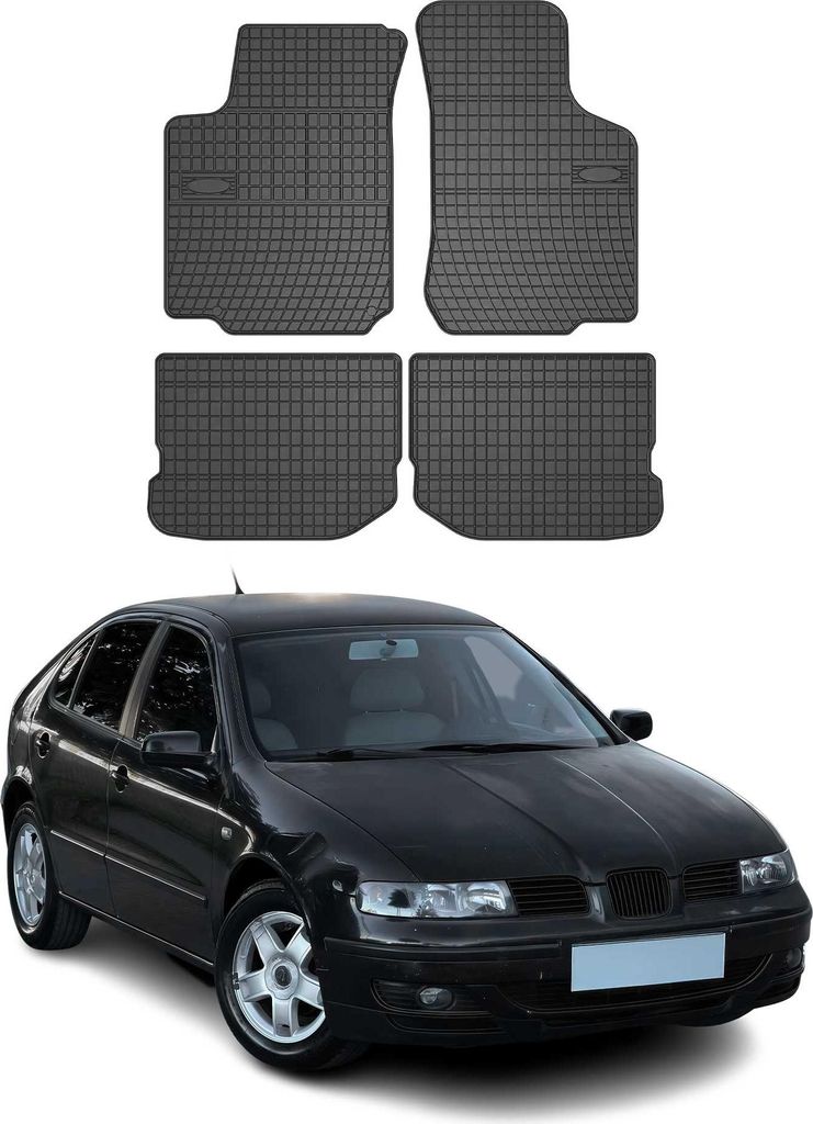 1999-2006 Seat Leon Fußmatten TPE Schwarz 4 tlg