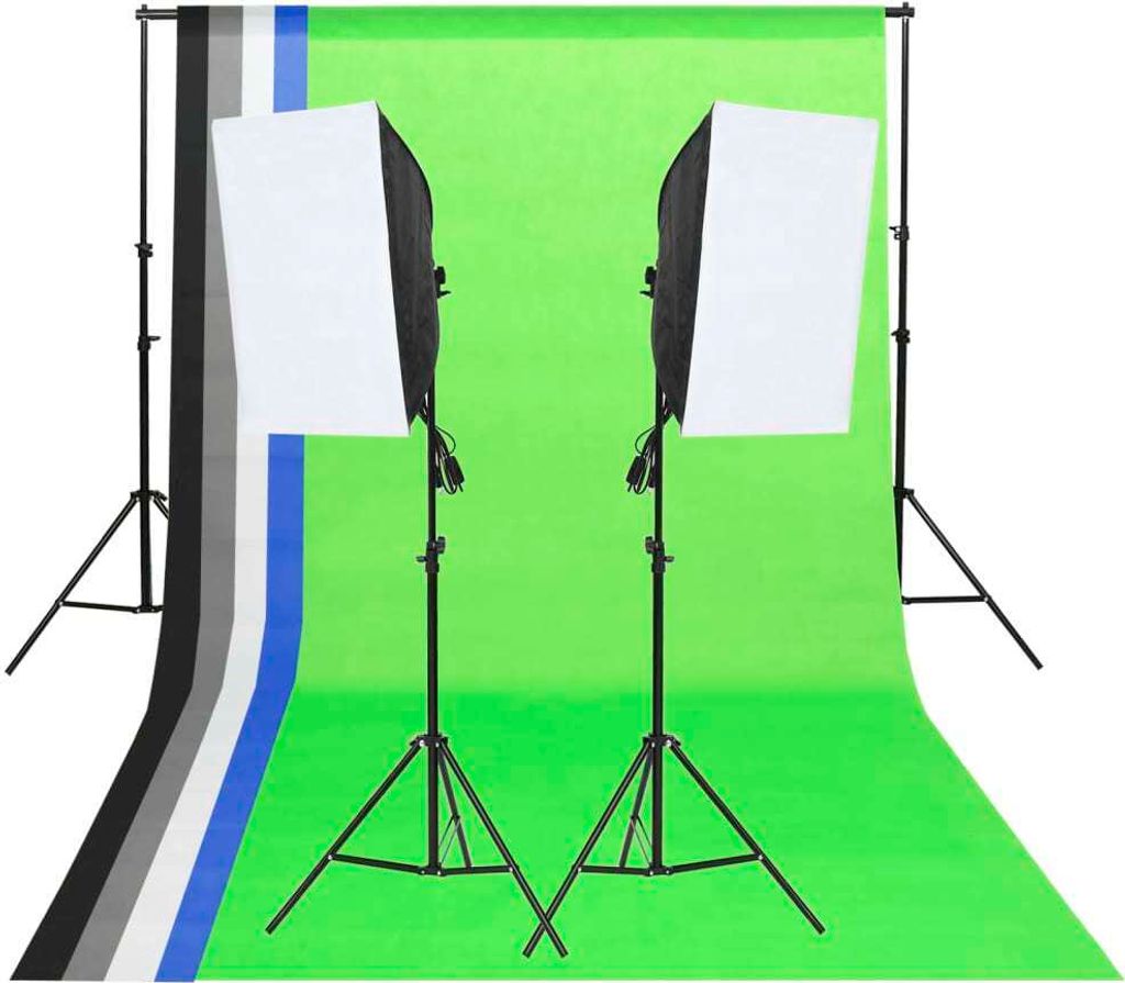 Zestaw do studia fotograficznego, tła i softboxy Zdjęcie produktu 