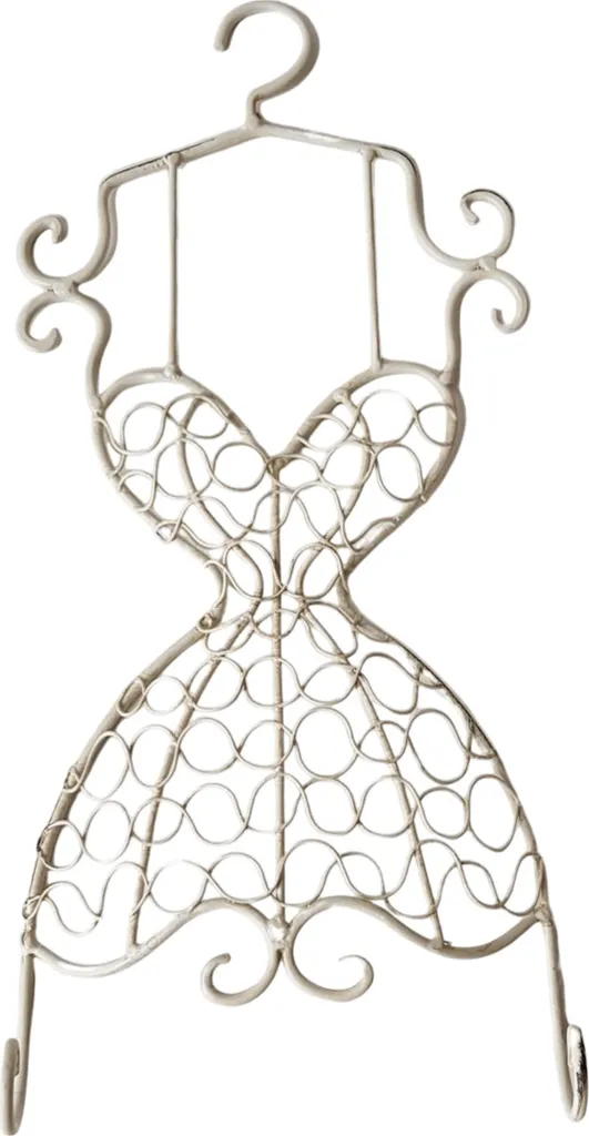 Appendiabiti Decorativi Metallo Ecru Eleganti - Lusso e Design