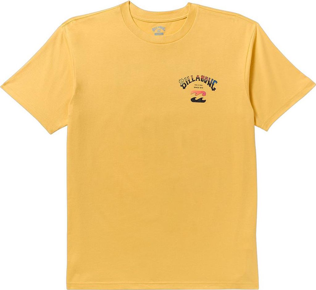 Billabong Arch Fade Premium Kurzarm-t-shirt Gelb S Mann Gelb S