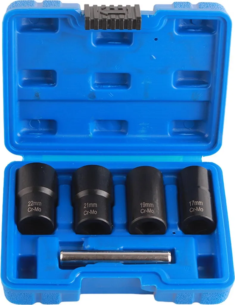 Jeu de Douilles Spirales pour Écrous Abîmés 1/2 Pouce - Coffret 5 Pièces