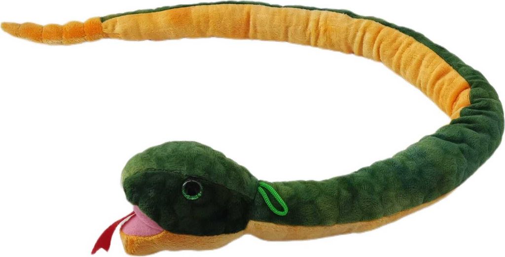 Plüschtier Plüschschlange XXL Plüsch-Schlange weich gefüllt, ideal zum Trösten Kuscheln Einschlafhilfe Toys Schlange Snake Kuscheltier (Grün ...