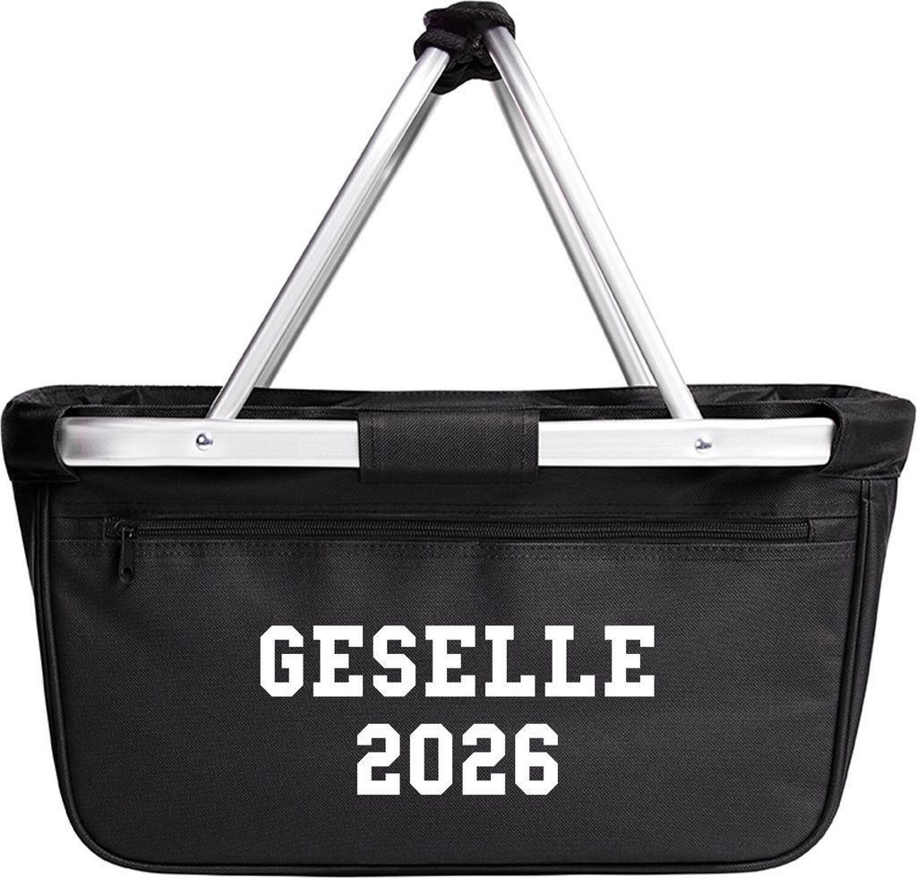 Huuraa Einkaufskorb Geselle 2026 Ausbildung 20 Liter Black faltbarer Tragekorb Geschenkidee