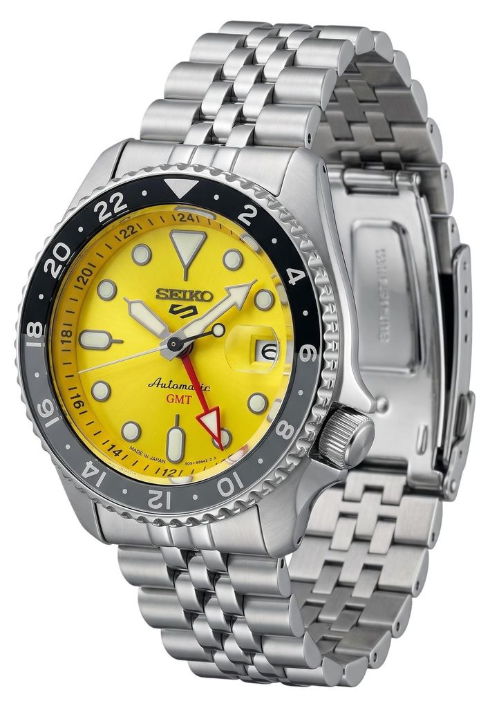 Seiko 5 Sports SKX GMT SSK017K1, automatisch herenhorloge Productafbeelding 