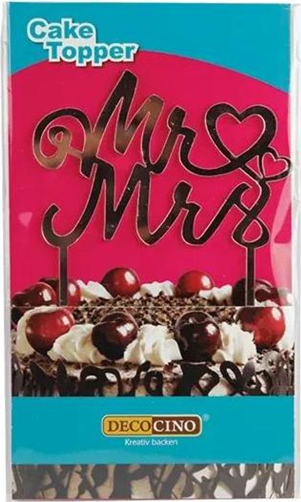 Cake Topper Mr & Mrs - Tortendeko Hochzeit