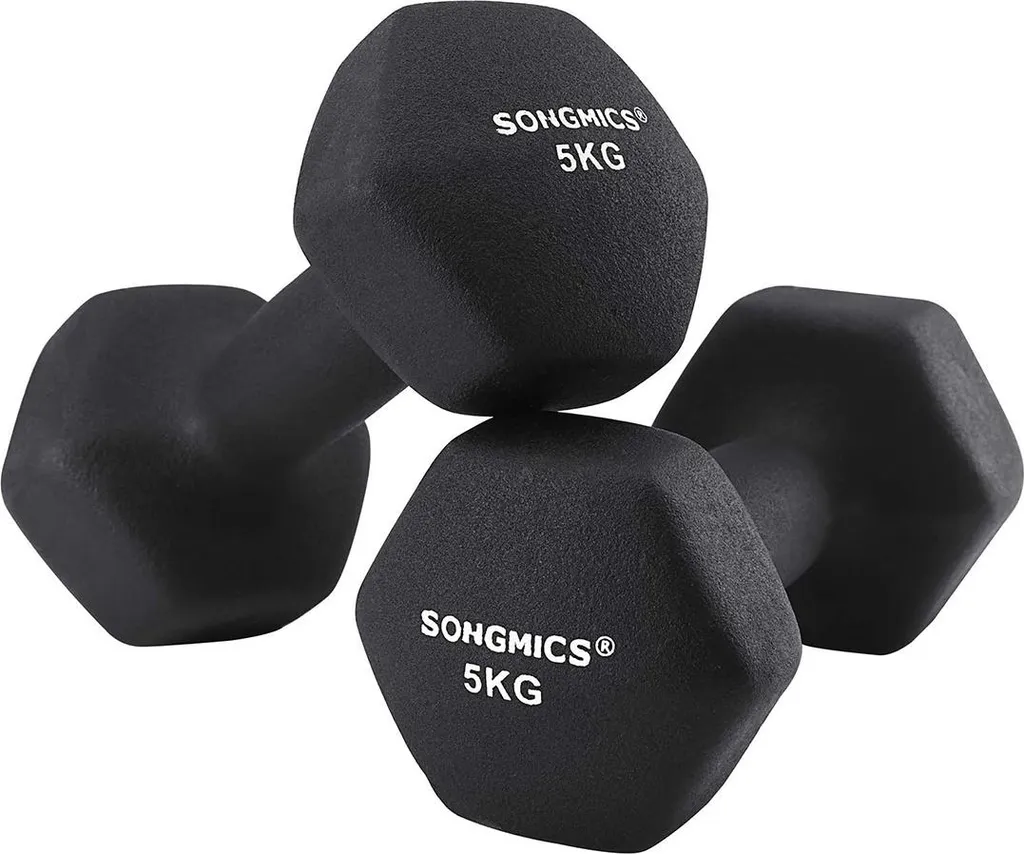 Haltères au revêtement mat anti-glisse de 2 kg pour gym et pilates