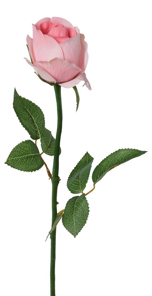 Künstliche Rose ca. 59cm. "Real-Touch" Kunstblume Dekoblume. ROSA