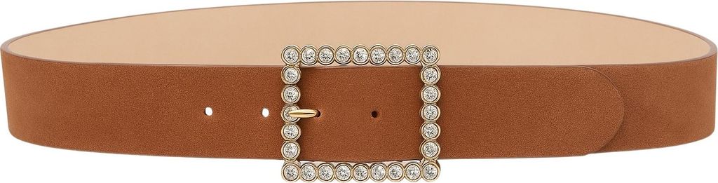 Ledergürtel Blingy aus echtem Leder mit Strass Schließe von collezione alessandro