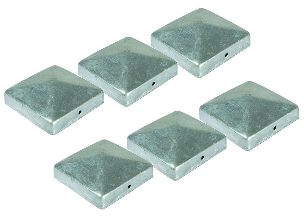 6x Pfostenkappe Pyramide 91x91 mm Zaunkappe Zierkappe Pfahl Produktbild 