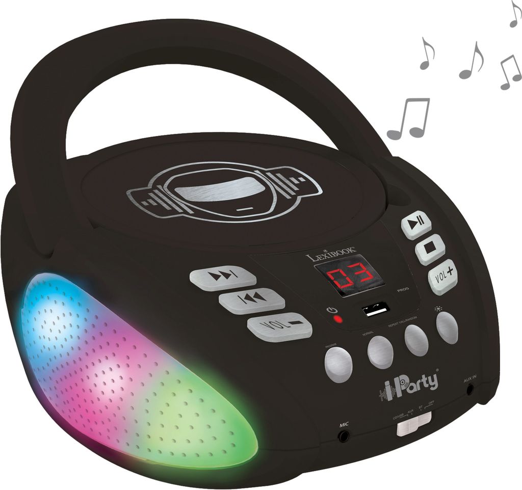 Lexibook - Iparty Bluetooth Light CD-Player - USB Produktbild 
