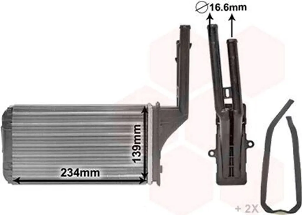 Echangeur thermique VAN WEZEL 40006049 haute performance pour Saxo
