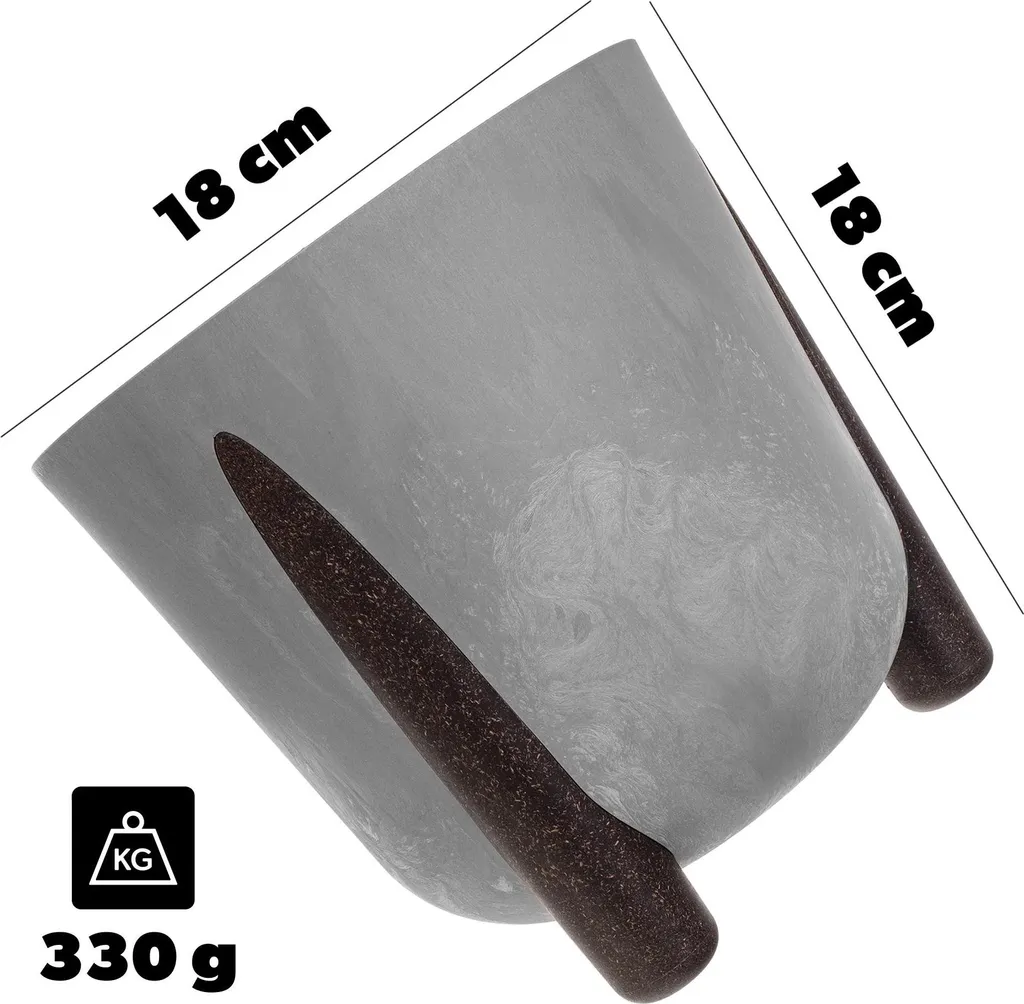 Pot de fleurs avec insert intérieur et pieds stables, finition gris M
