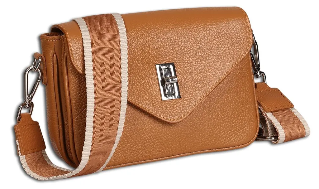 Sac bandoulière Toscanto marron clair idéal pour sorties et soirées