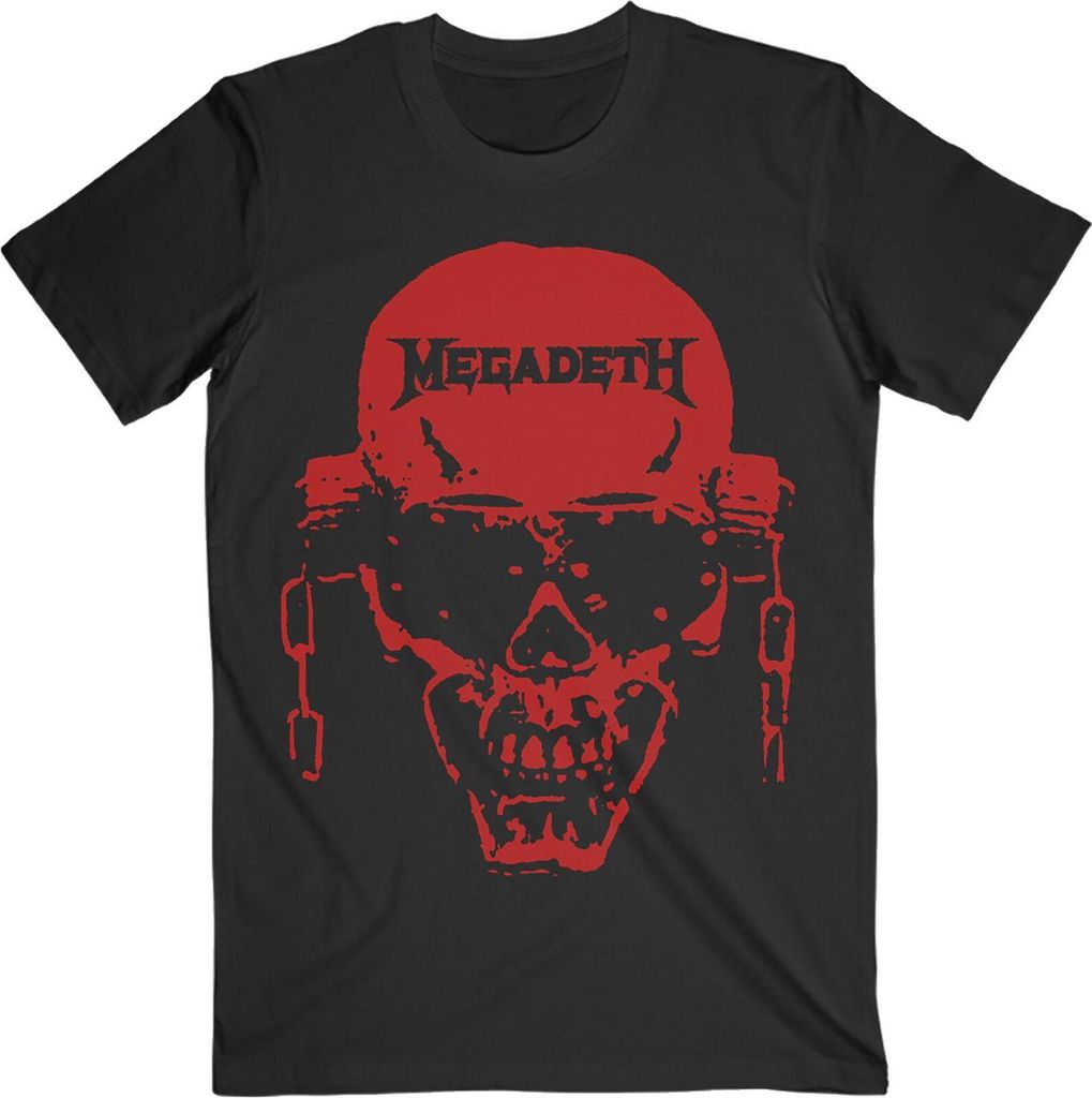 Megadeth - "Vic" T-Shirt für Herren/Damen Uni RO1859 (XXL) (Schwarz)