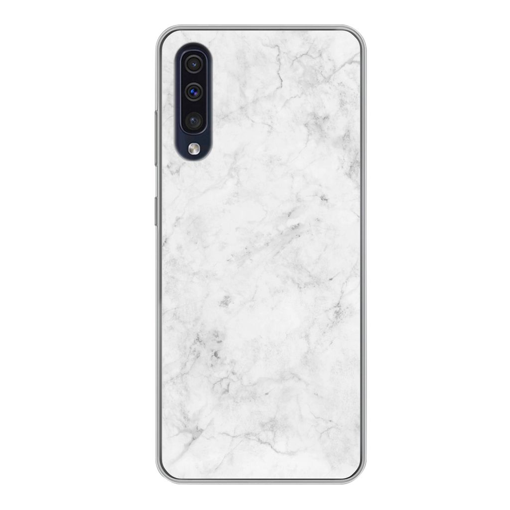 MuchoWow Handyhülle Schutzhülle Hülle für Samsung Galaxy A50 Marmor - Muster - Luxus Silikon Softcase Handy Hülle - Mobiltelefonhülle