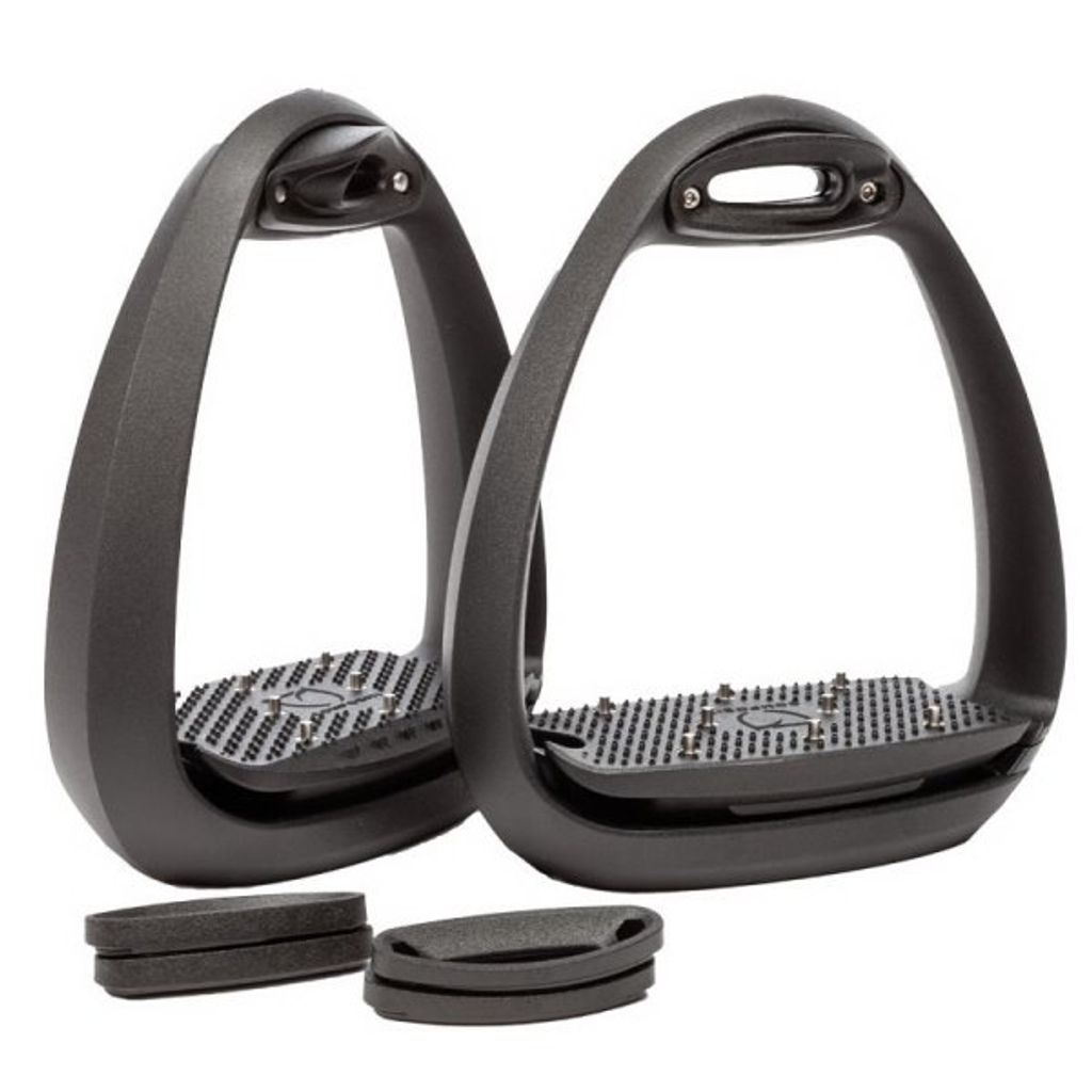 Harry's Horse Steigbügel Aluminium 11cm - Leicht & Stabil Mit Gummieinlagen