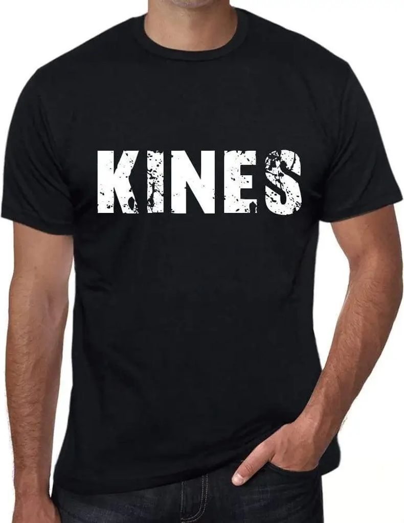 Herren Grafik T-Shirt Kines Öko-Verantwortlich Vintage Jahrgang Kurzarm Lustige Druck Geburtstag Geschenk Mann