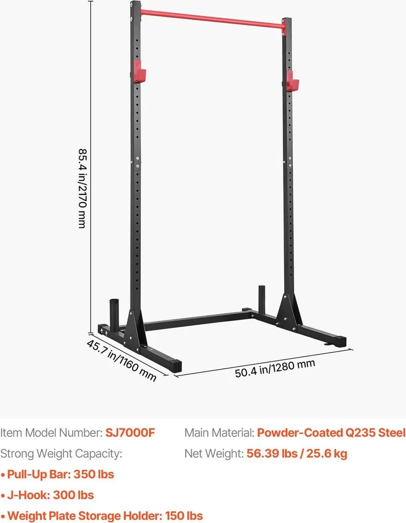 Power Cage de Sécurité pour Musculation en Solo sans Risque de Chute