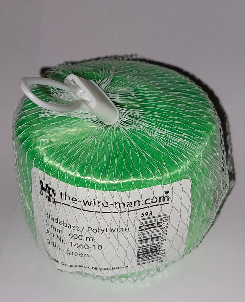 1x Polybast Bindebast Bastband Blumenbast im Netz mit