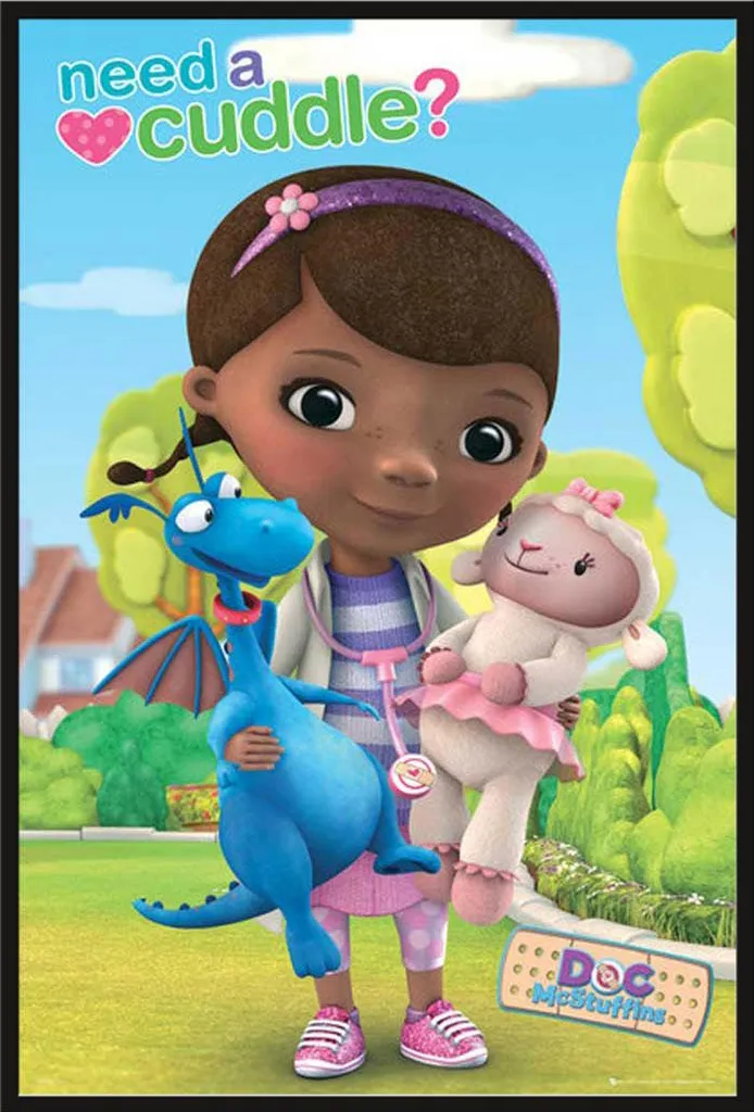 Tableau Doc McStuffins cadre interchangeable Shinsuke Maxi pour enfant