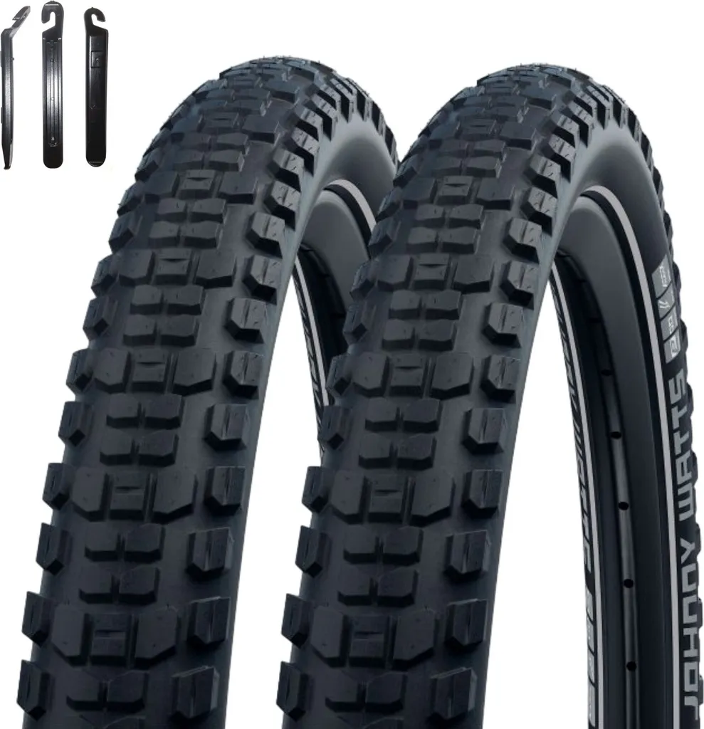 2 Pneus VTT 29 pouces Schwalbe Johnny Watts 60-622 Route et Sentier