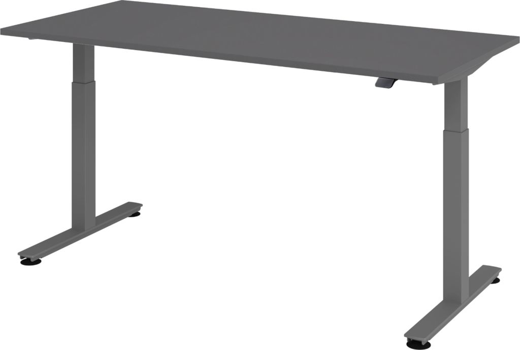 bümö Schreibtisch elektrisch XMST - Nachbildung: Graphit, Gestell: Graphit, Größe: 180 x 80 cm