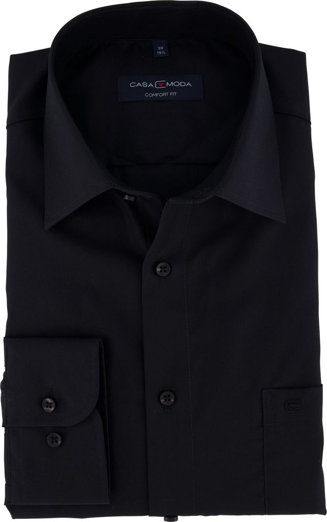 Casa Moda Business-Hemd Schwarz