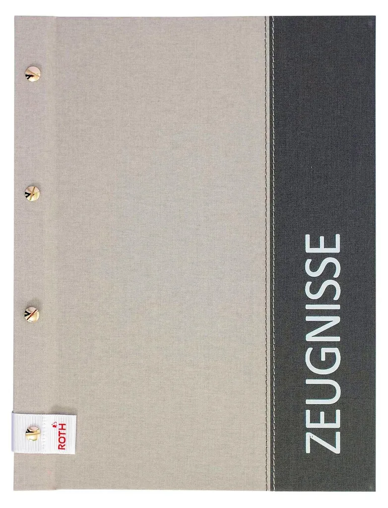 Protège-documents A4 ROTH Spectrum gris pour organiser vos attestations