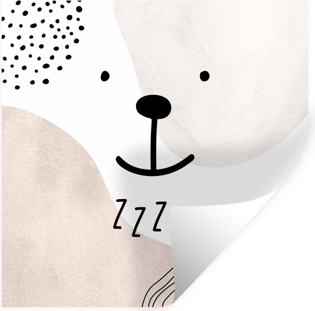 MuchoWow Wandtattoo Wandsticker Wandaufkleber Sprichwörter - Zitate - Zzz... - Baby - Kinder - Kinder 30x30 cm Selbstklebend und Repositionierba...