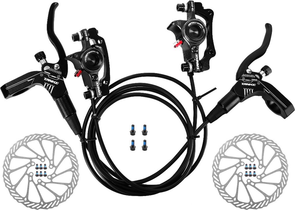 Fahrrad Hydraulische Scheibenbremsen Vorne Hinten Produktbild 