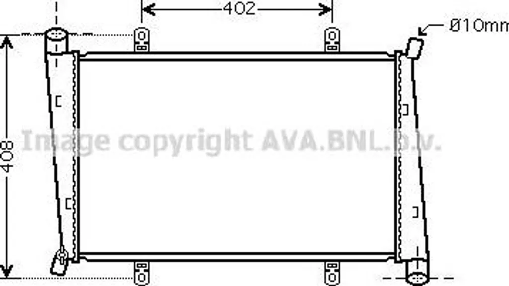 Radiateur de refroidissement moteur pour Mitsubishi Carisma et Space Star