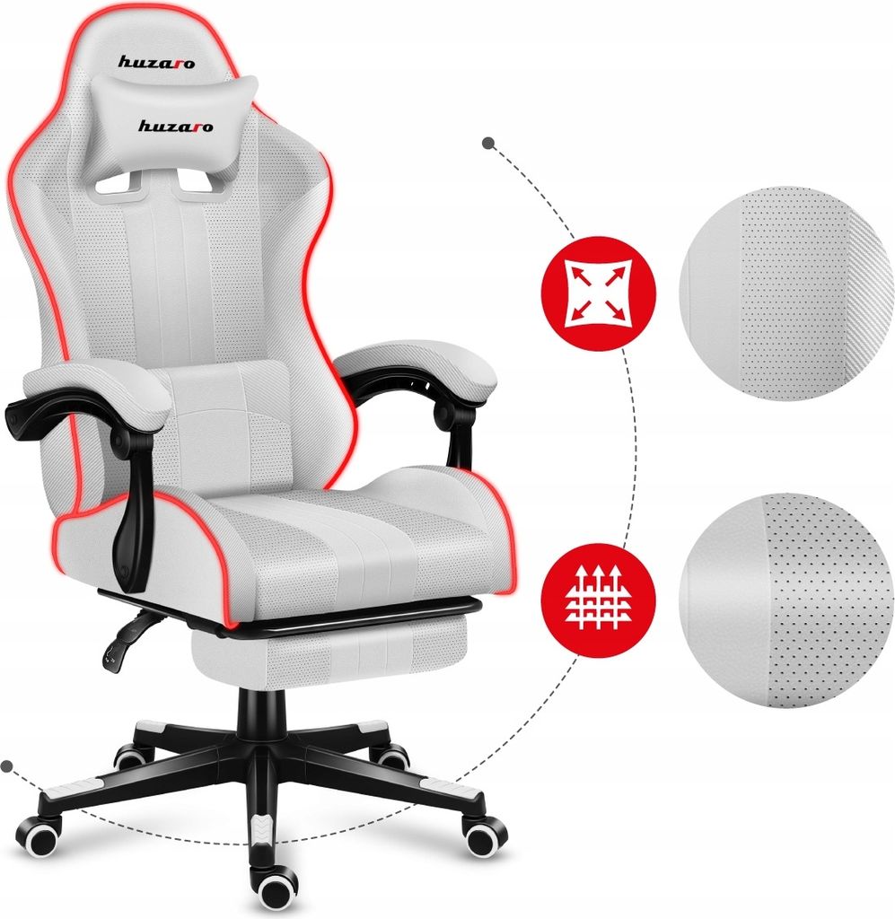 huzaro Force 4.7 RGB | LED herná stolička počítačová Obrázok produktu 16