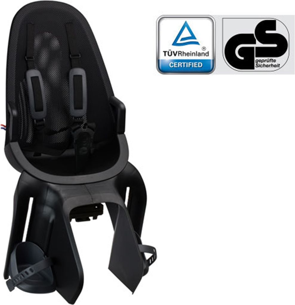 Widek Kindersitz QIBBEL AIR, MIK-HD, Gepäckträgermontage, schwarz
