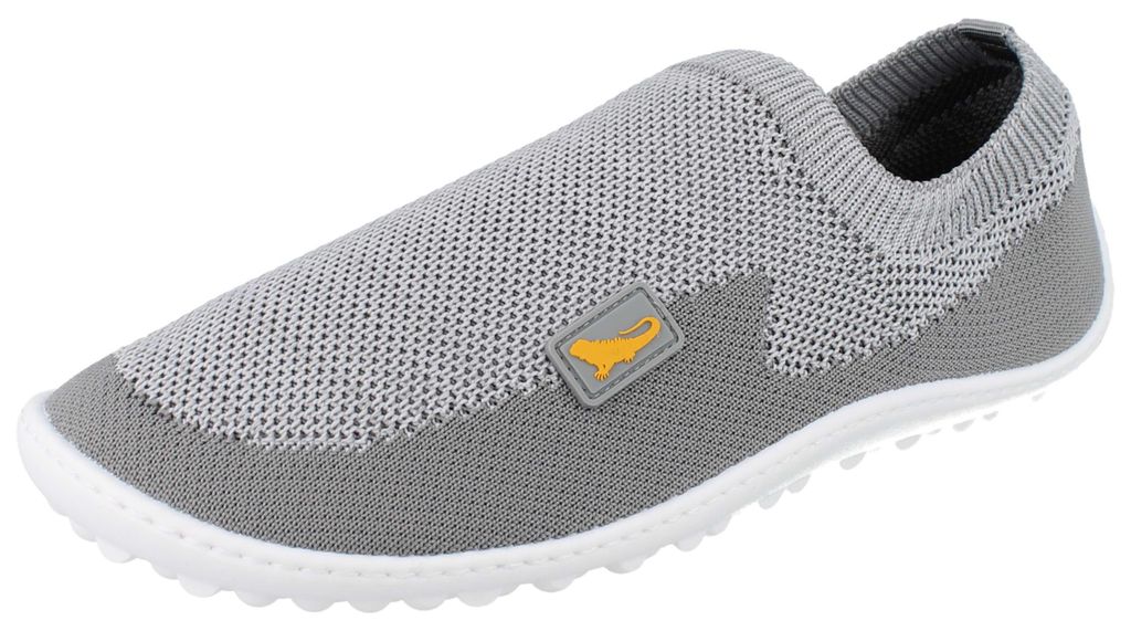 LEGUANO Score Damen Barfußschuhe Slipper grau Textil - Produktbild 