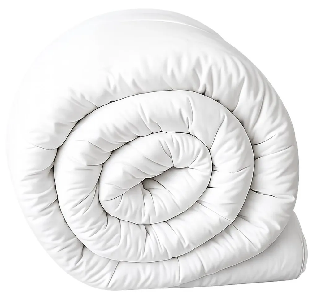 Couette de lit tempérée 250g fibre siliconée pour un confort durable