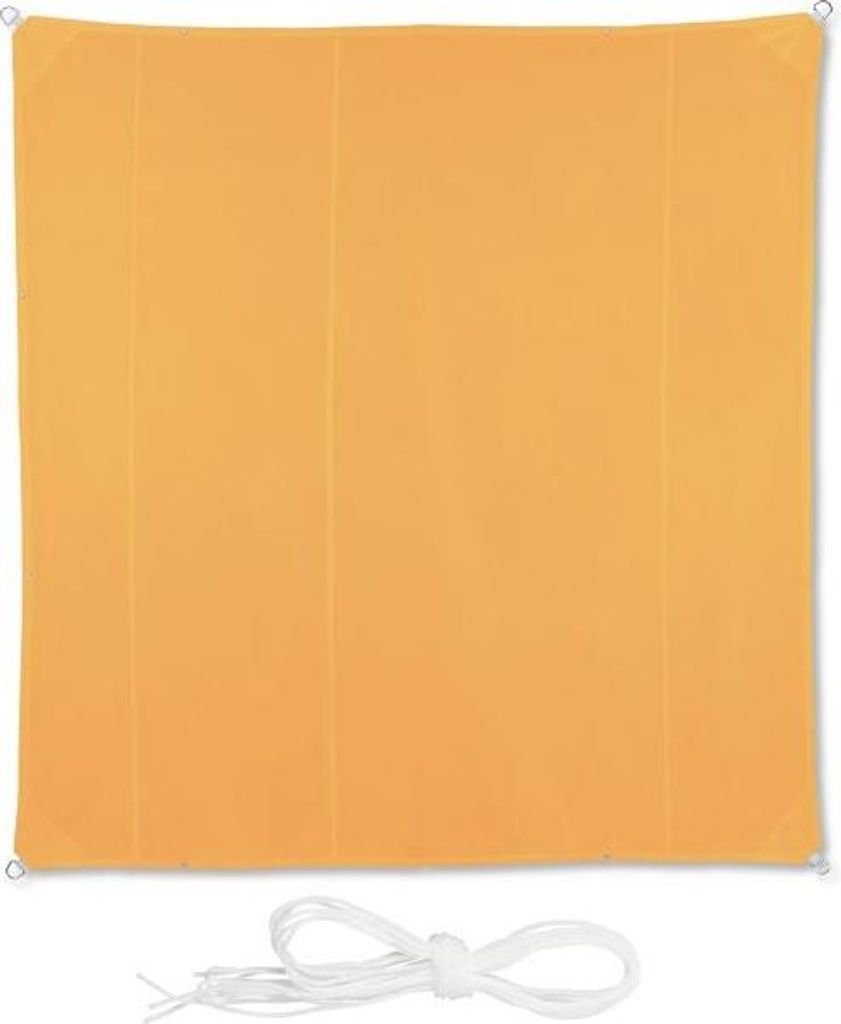 Sonnensegel quadratisch gelb