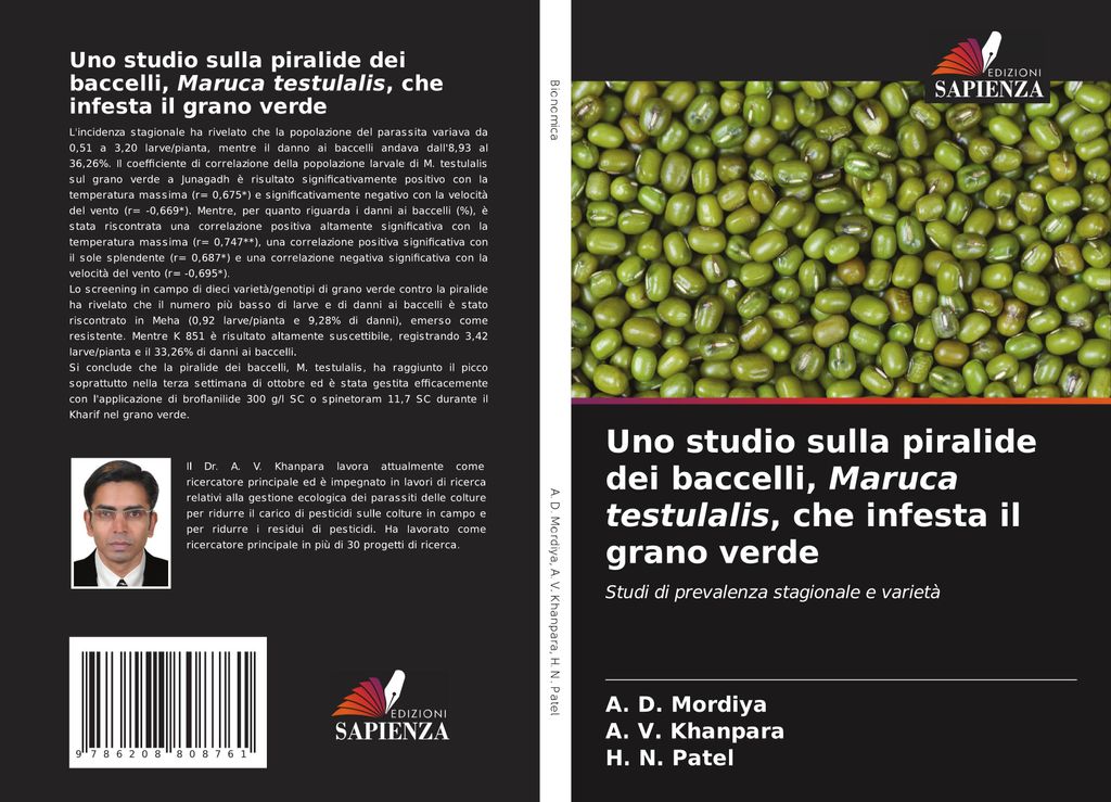 Uno studio sulla piralide dei baccelli, Maruca testulalis, che infesta il grano verde